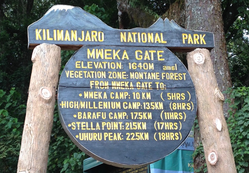 Mweka Camp to Mweka Gate, we back to Lindrin lodge, the end of trip.