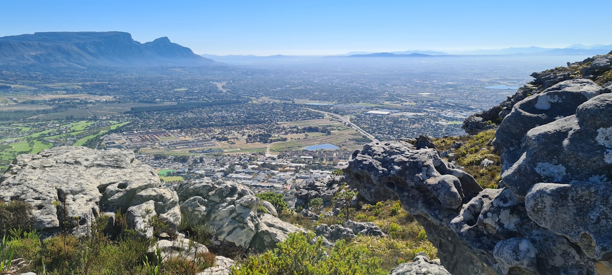 Dramatic mountain ridge trail